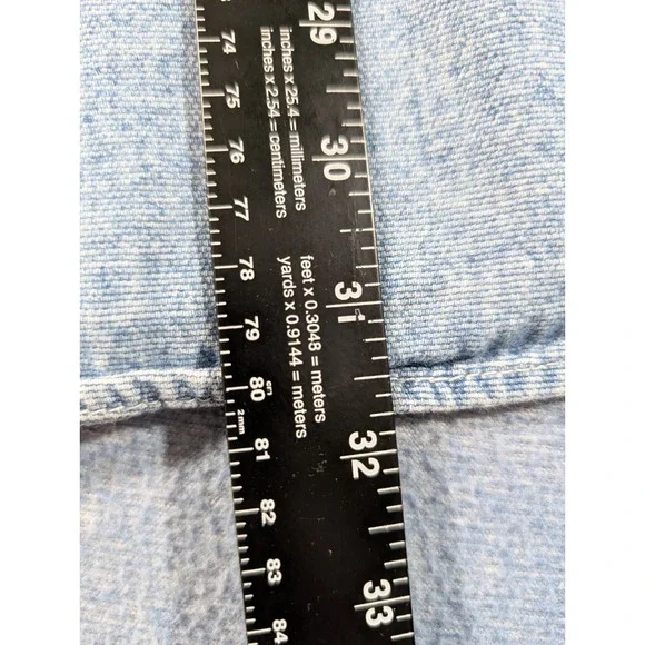 Wrangler Hero Mens Light Wash Denim Button Down Shirt Large Blue Cotton Long Slv - Picture 9 of 12